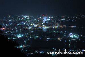 デジカメで撮影した夜景